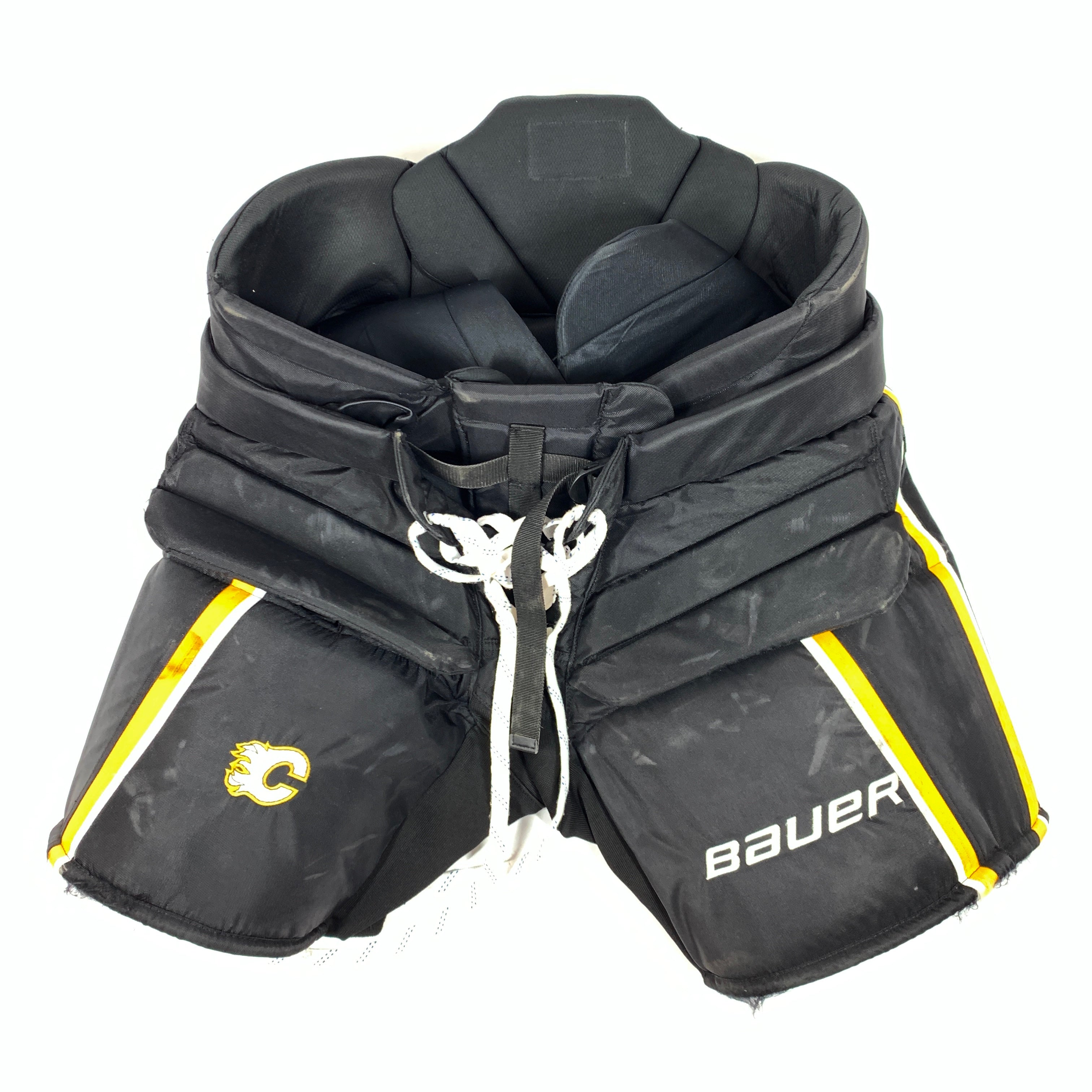 Pantalon de gardien de but de la LNH d'occasion - Bauer - Personnalisé (Calgary)